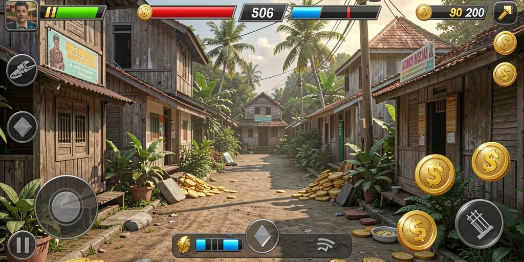 Tangkapan layar dari level menantang di BIOLABET.