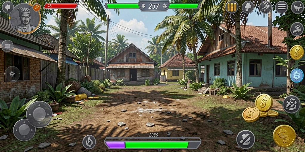 Fitur multiplayer yang mendukung permainan dengan teman.