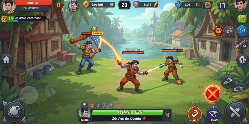 Screenshot fitur kustomisasi karakter yang menarik.